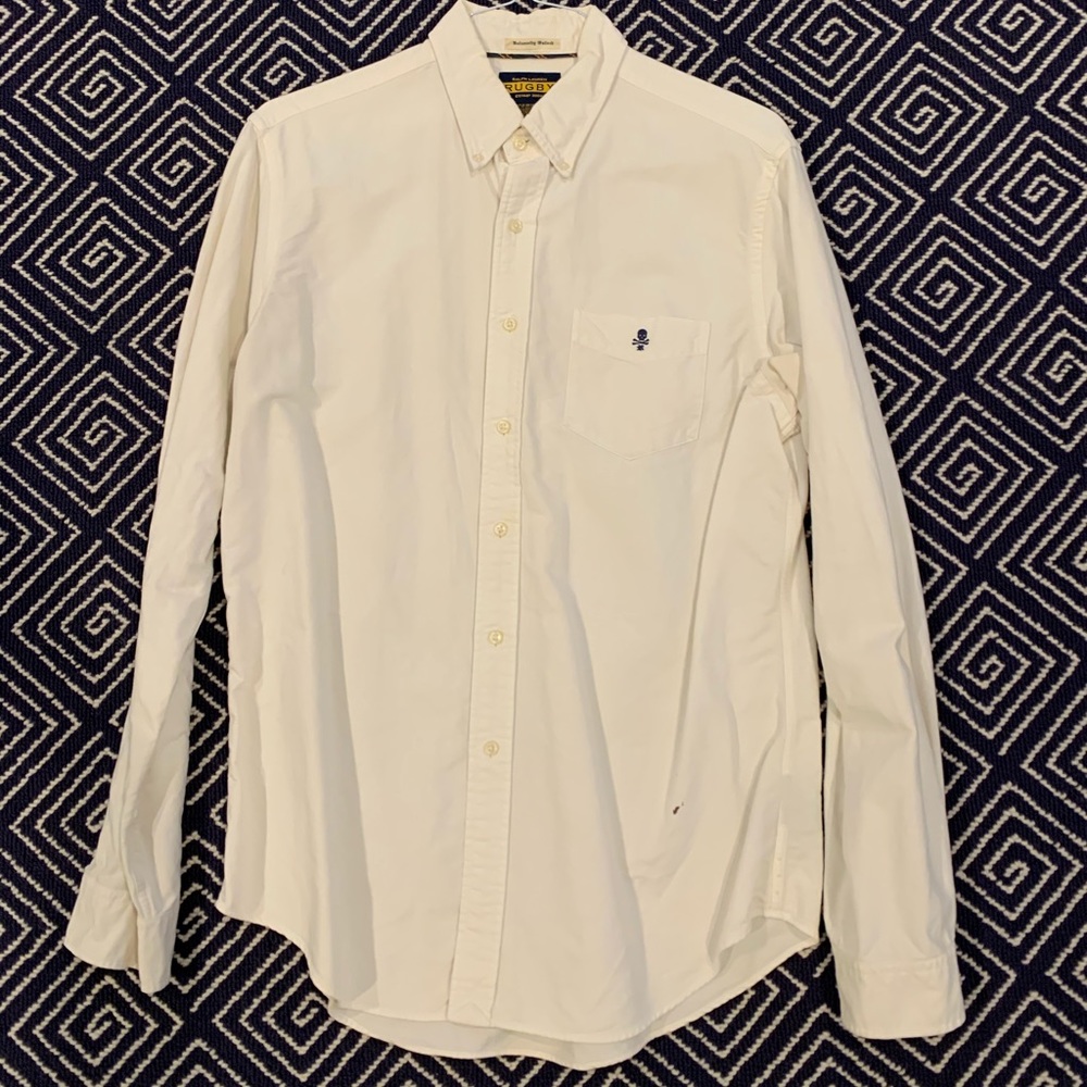 Polo rugby Oxford white large